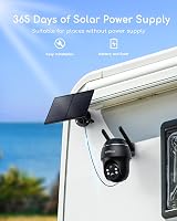 COOAU 4G LTE Solar Security Camera Outdoor 2K 360° PTZ No WiFi 64GB view 3