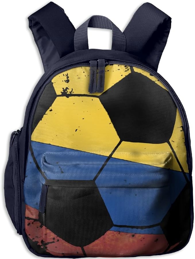 Ruin Colombian Flag Football Kids Backpack Schoolbag