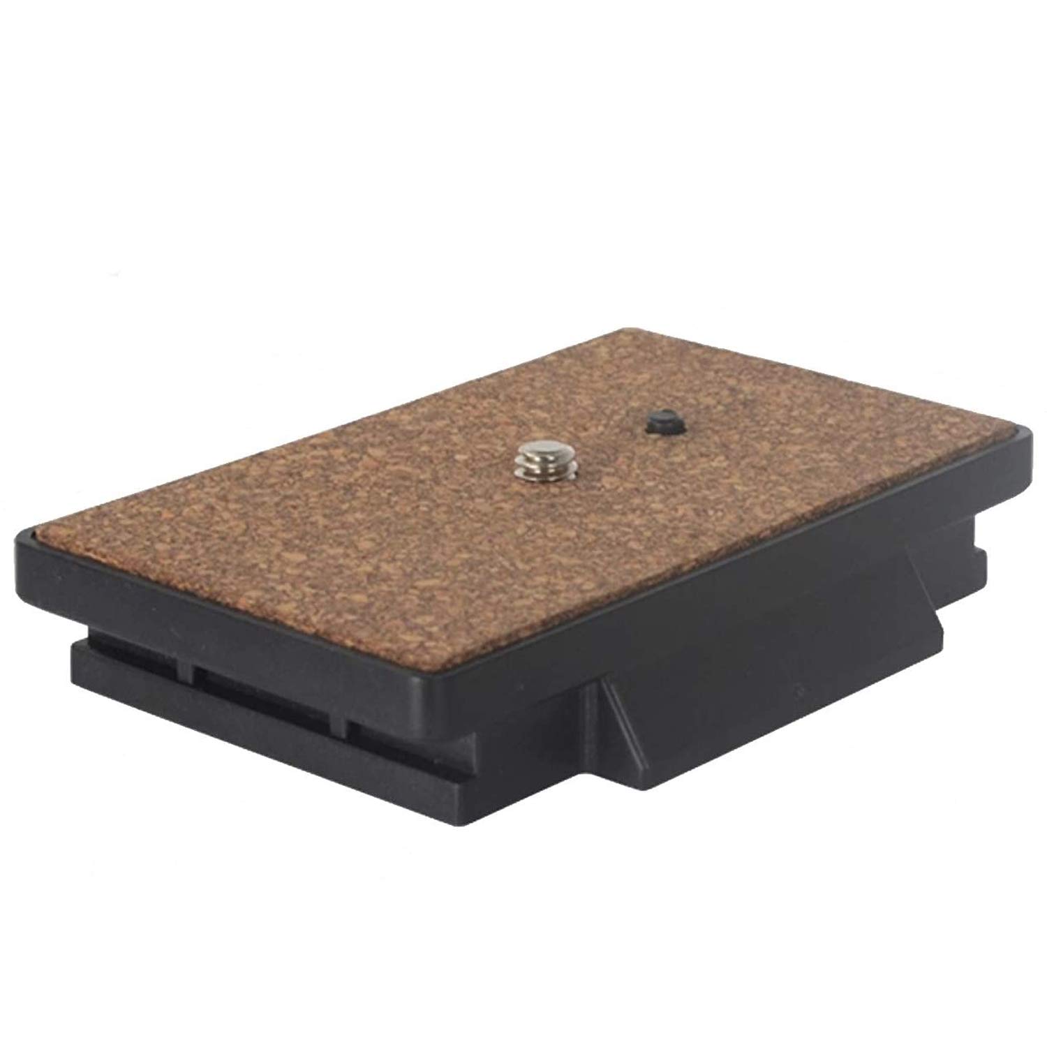 Universal Quick Release Plate for Tripod – 1/4" Camera Mount Adapter, Compatible with DSLR, Mirrorless Cameras, and Tripod Heads, Anti-Slip Cork Pad, Secure Fit , 8.0cm x 6.5cm Base