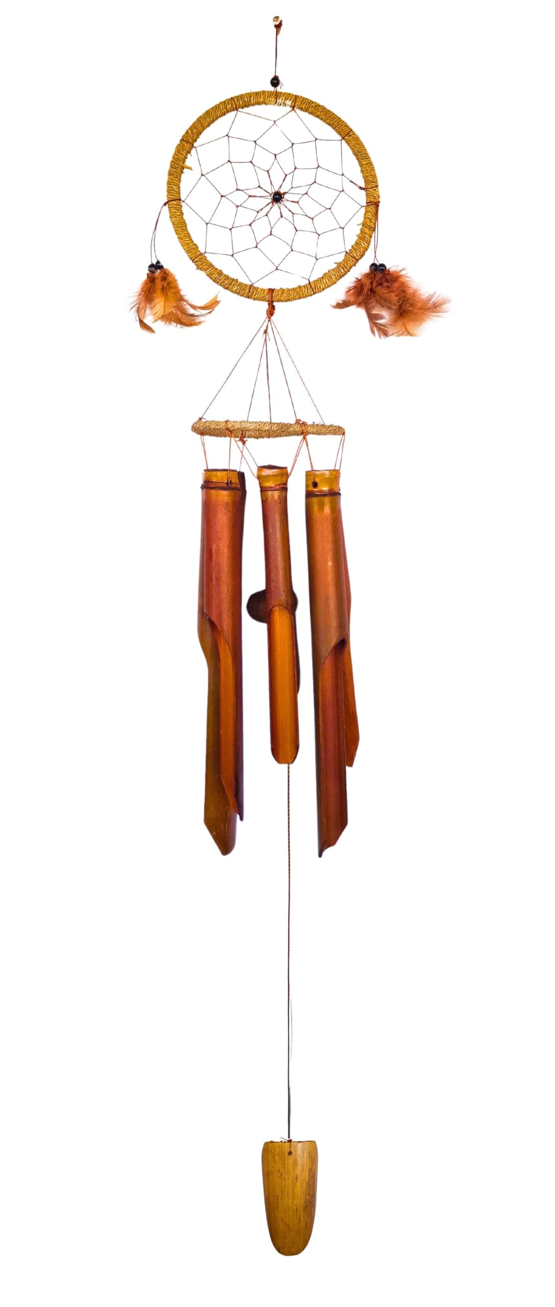 SusggO Wind Chime Dream Catcher and Bamboo Wind Chime Wind Chimes Garden Window Door Home Relaxation Decoration, Handmade, Crafts (Dream Catcher)