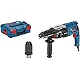 Humutan Professional 0611267601 GBH 2-28 F Rotary Hammer (SDS Plus Quick-Change, 13 mm Keyless Chuck, up to 28 mm Drilling Diameter, Kickback Protection, in L-BoxX), 880 W, 230 V, Standard