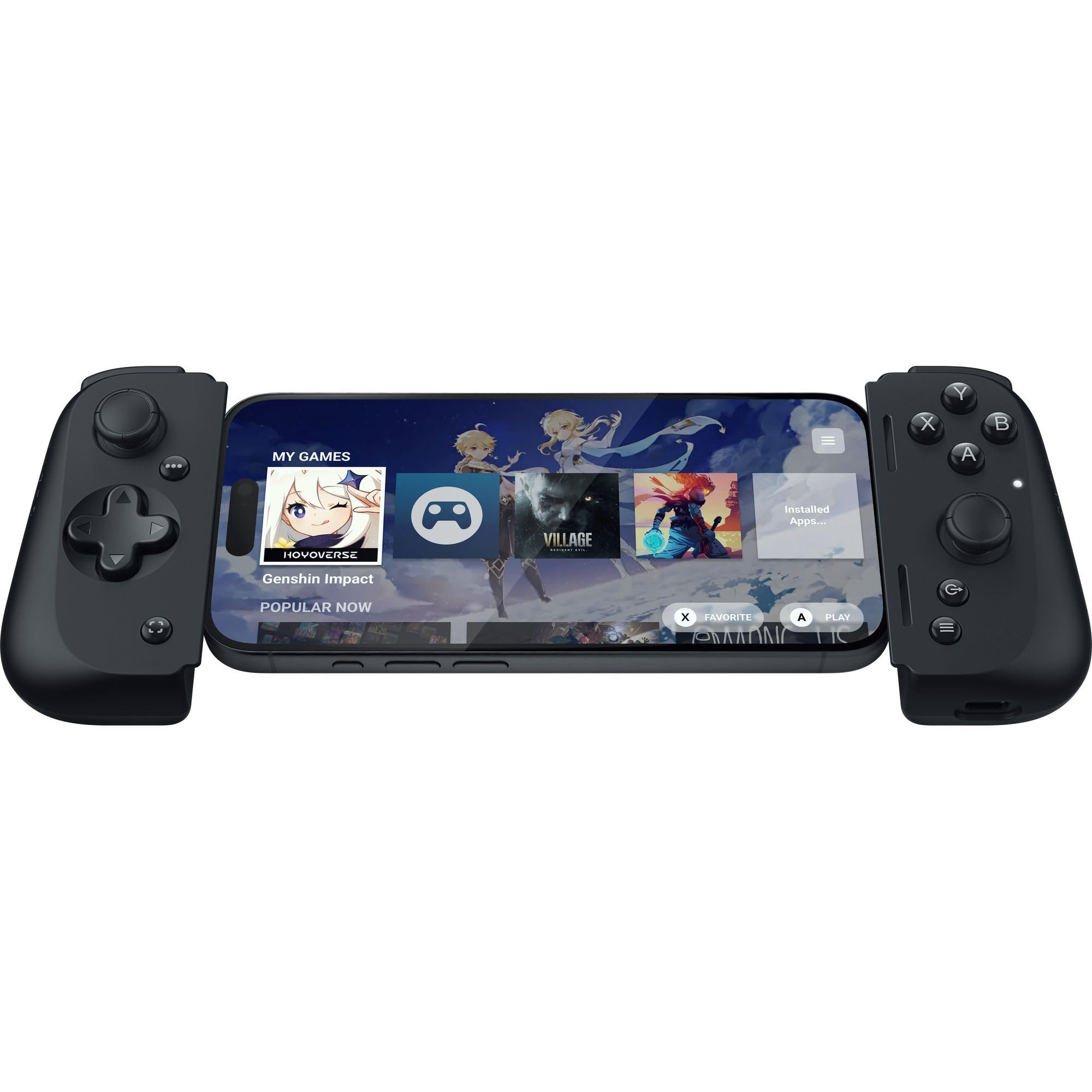Razer Kishi V2 Gaming Controller for Android & iPhone 15 Series (USB C): Console Quality Controls - Stream PC, Xbox, PlayStation Games on Phone, Mobile - Passthrough Charging - Virtual Controller Mode