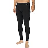 DANISH ENDURANCE Merino Wool Base Layer Pants for Men, Thermal Long Johns, Black, M