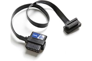 bbfly-A9 OBD II OBD2 16 Pin Splitter Extension 1x Male and 2X Female Extension Cable Adapter (2FT/60CM)