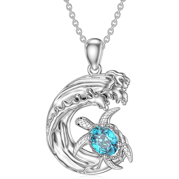 YONFQE Collar De Piedra Natal De Plata De Ley 925 Con Colgante De Elefante De Buena Suerte, Lindo Animal Con Amor, Hermoso Regalo De Joyería Para Mujeres, Mamá, Esposa, Plata Esterlina