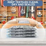 BoxLegend Vacuum Storage Bags 15 Pack Double Zip 80 micron 5L 5M 2S view 3