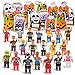 Halloween Trick Or Treat Goodie Bags with Mini Toy Figure Toys, Colorful Novelty Goody Assortment For Kids Party Favors and Filled School Prizes Giveaways
