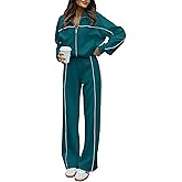 BTFBM Women's Two Piece Tracksuit Spring 2026 Long Sleeve Zip Up Sweatshirt Long Pants Outfits Jogger Sweatsuit Sets