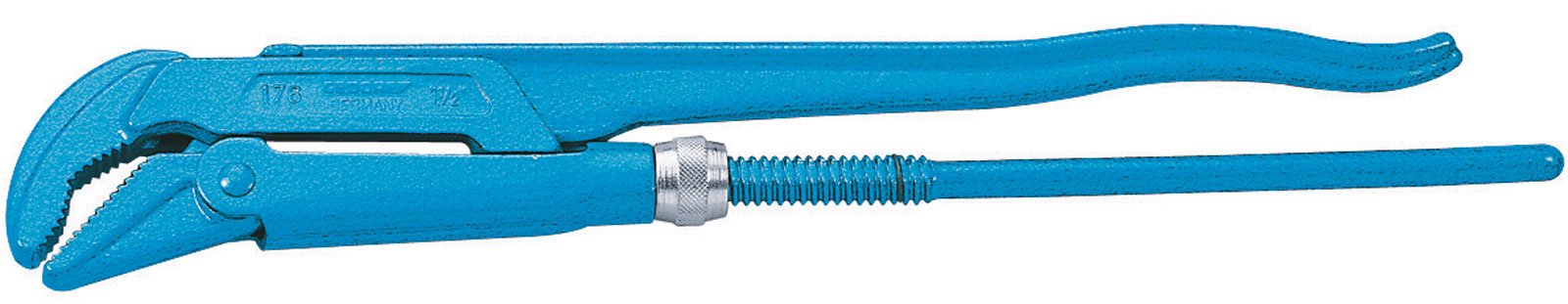 Gedore 1762.2 2-Inch DIN5234 B Elbow Pipe Wrench - Blue