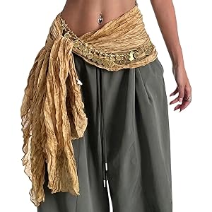 Women Sheer Lace Wrap Skirt Wrap Tie Waist Scarf Belt Y2K Asymmetrical Layered Micro Mini Skirts