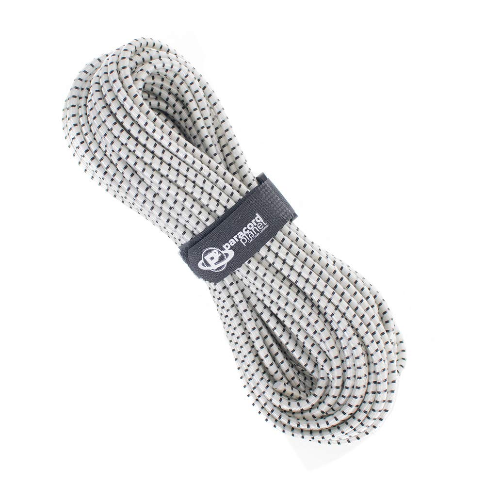 PARACORD PLANET Bungee Shock Cord - Elastic Nylon Cords - Use for Kayaks, Trailer Strap, Backpacks, and More - Stretchy String Rope, Marine Grade (1/8 Inch, 10 Feet)
