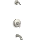 KOHLER Devonshire Rite-Temp Dusch- & Badewannenthermostat Mit Hebelgriff, Auslauf & 2,5 GPM Duschkopf