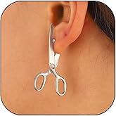 Gothic Stud Earrings for Women Vintage Gothic Scissors Stud Earrings Unique Fun Holiday Jewelry Accessories Halloween Party Novelty Crazy Weird Funky Gift