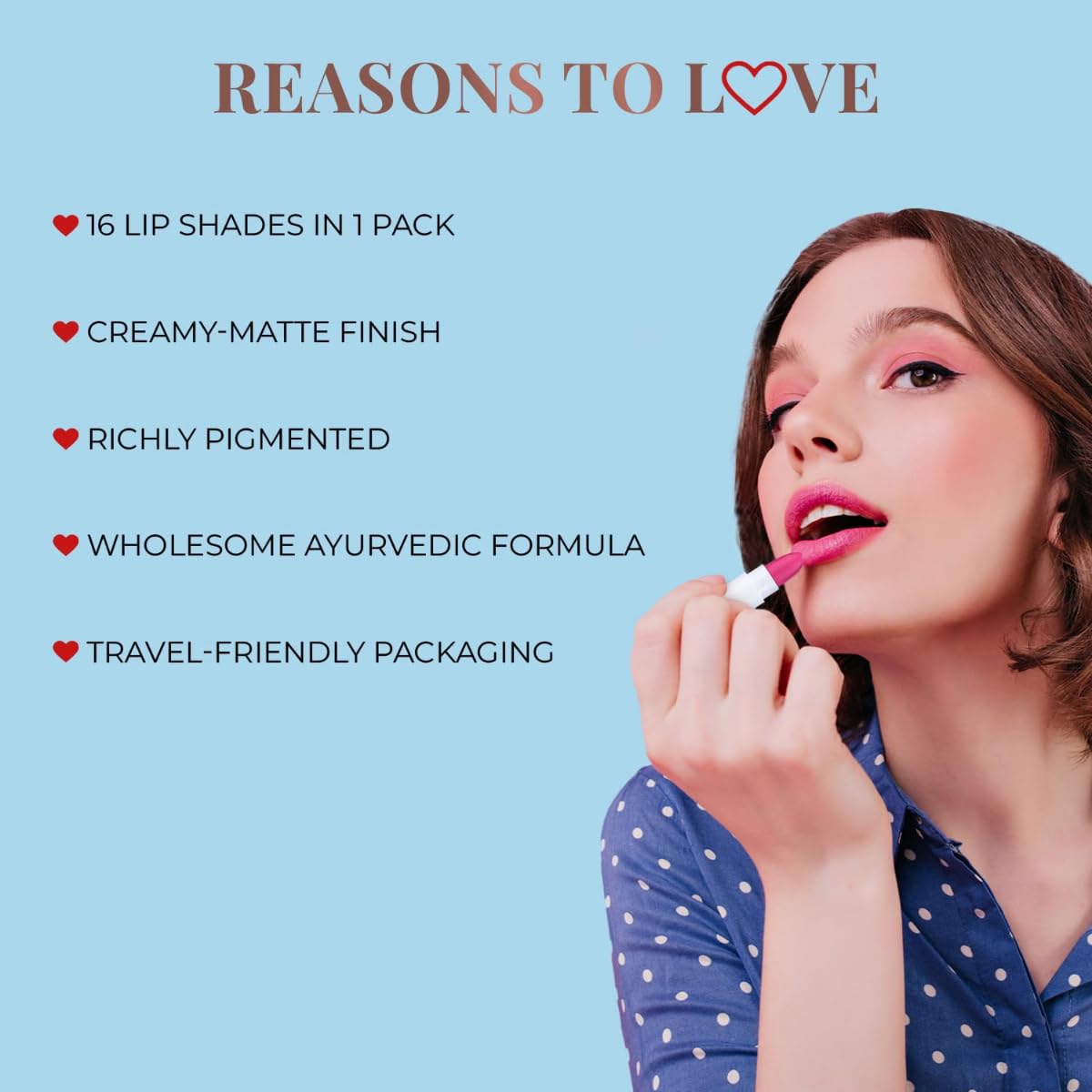 Just Herbs Herb Enriched Ayurvedic Lipstick Shade Sampler Kit