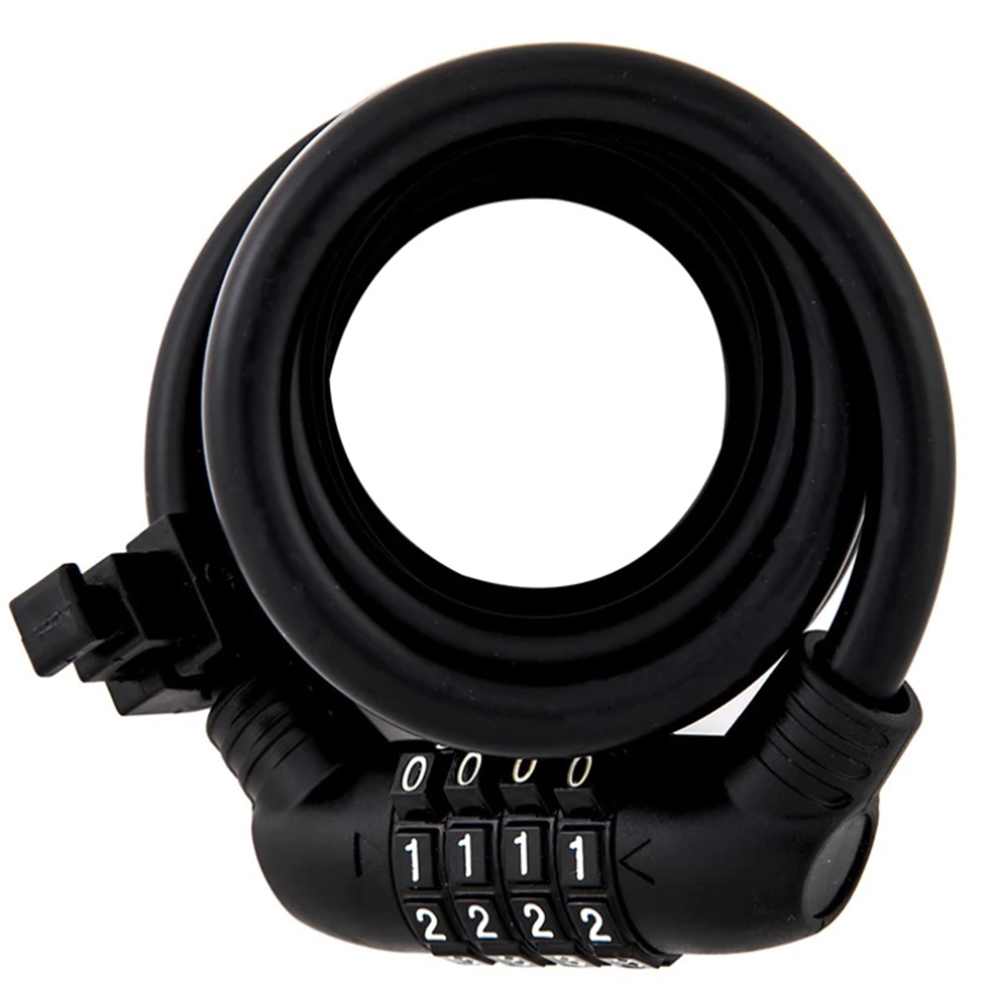 ULAC - ZEN MASTER Spiral Cable Lock | Resettable Combination Lock| Up to 10,000 Combinations | With Fixing Bracket | Reliable Security