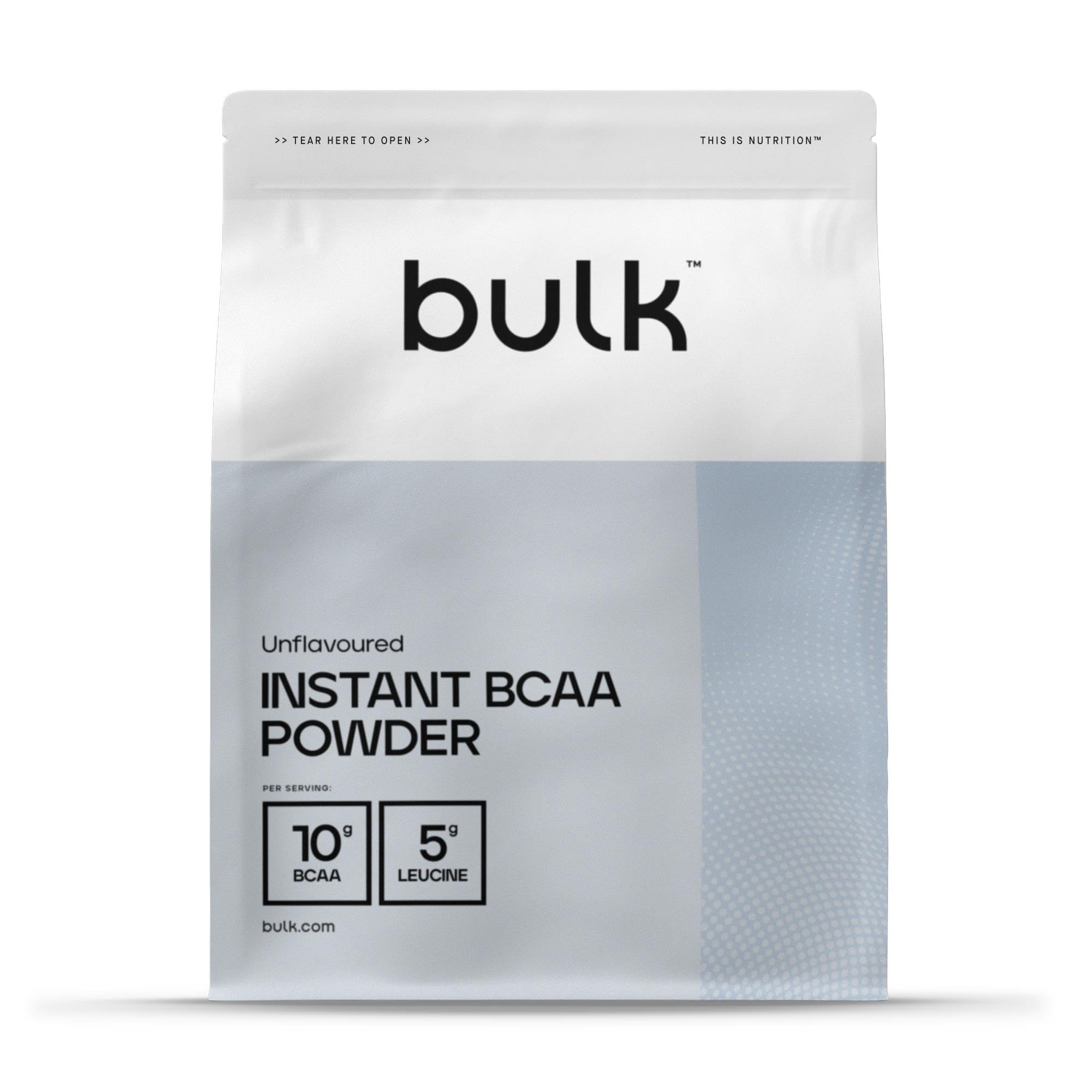 Bulk Pure Instant Branched Chain Amino Acids (BCAA) Powder, Unflavoured, 500 g