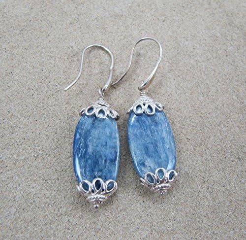 Blue Kyanite Sterling Silver Earrings