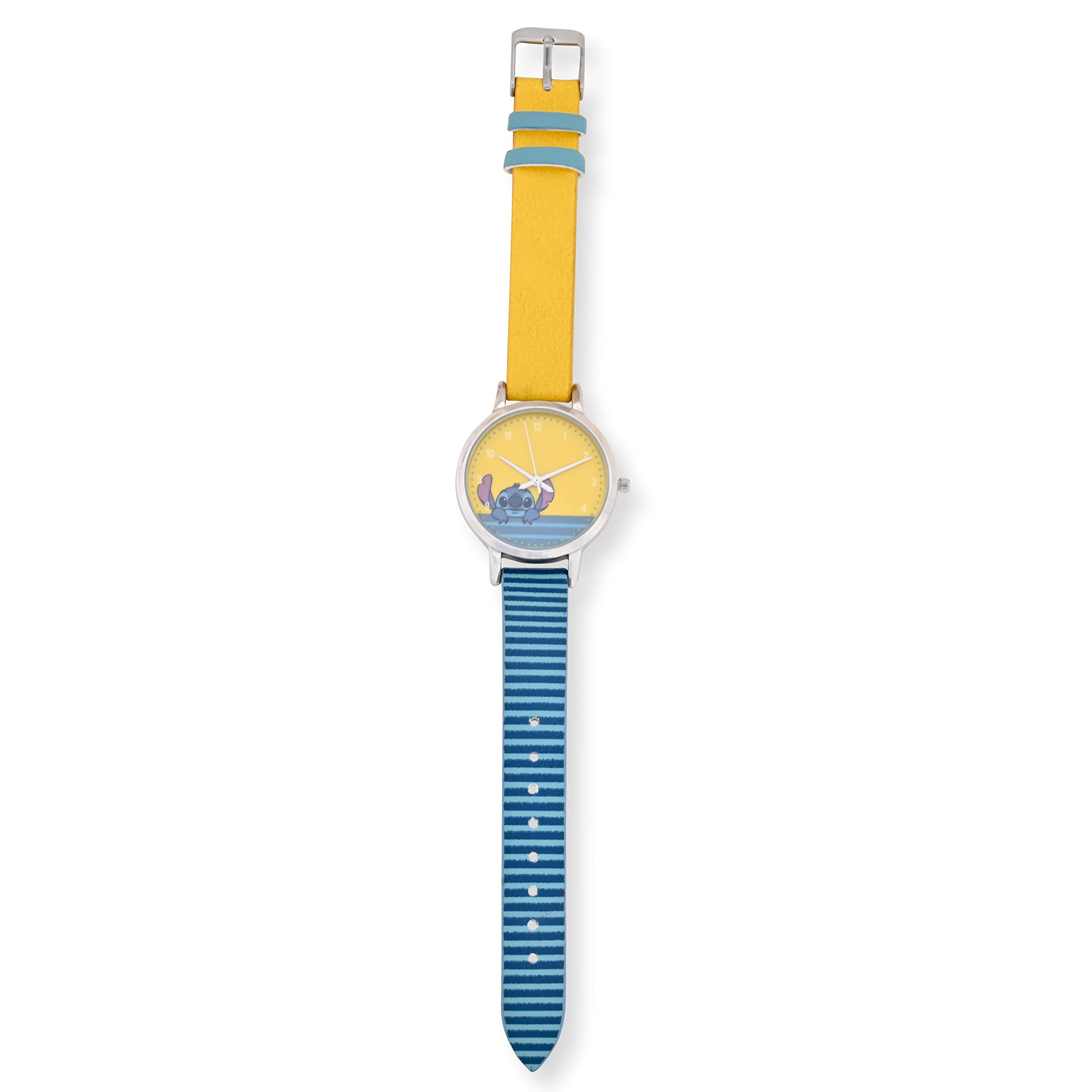 Accutime Girls' Lilo and Stitch LAS5035AZ Quartz Watch, Blue/Yellow