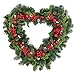 Pack of 2 Heart Shaped Wire Wreath Frame 12 Inches Dark Green Metal Wreath Frame for DIY, Floral Decorations on Weddings, Proposal, Greeting Party, Celebrations