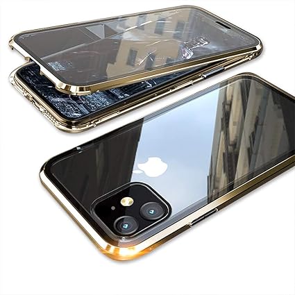 Amazon Co Jp Ymxpy 表面強化ガラス 背面強化ガラス Iphone11 ケース ガラス アルミバンパー 360 全面保護 マグネット留め 取り付けやすい 磁石止め 表裏フルカバー クリア 透明 液晶ガラス 背面ガラス アイフォン クリアケース 擦り傷防止 ワイヤレス充電対応