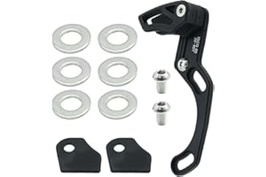 Zreneyfex Mountain Bike Chain Guide, Aluminium Alloy Black MTB Chain Guard Direct Bike Chain Guide ISCG 05 Direct Mount Chain