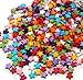Rockin Beads Brand, 1000 Mixed Acrylic Star Spacer Beads 9mm Round Sold Per Pack of 1000