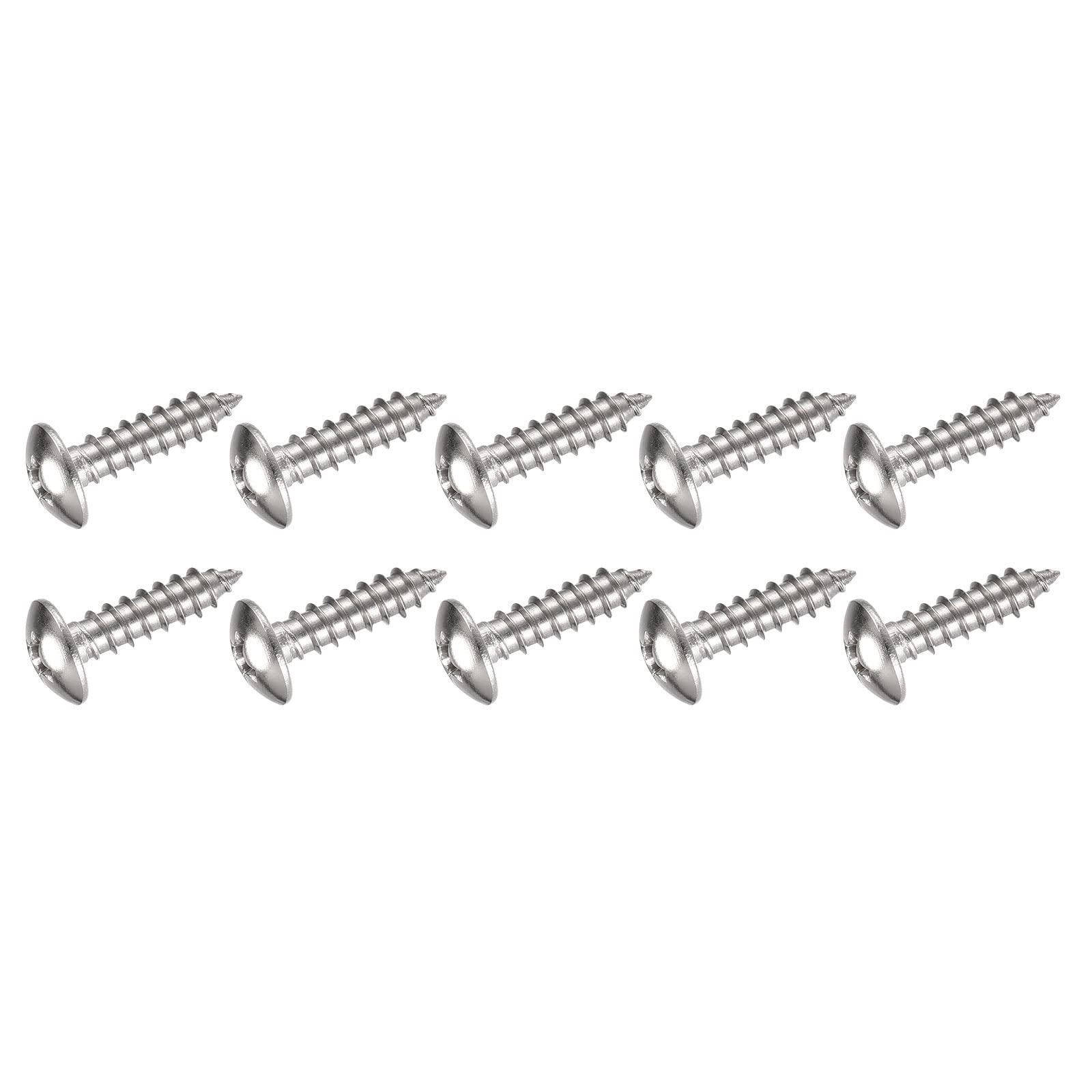 METALLIXITY Phillips Self Tapping Screws (#6 x 1/2") 100Pcs, 304 Stainless Steel Self-drilling Screw - for House Maintenance and Woodworking