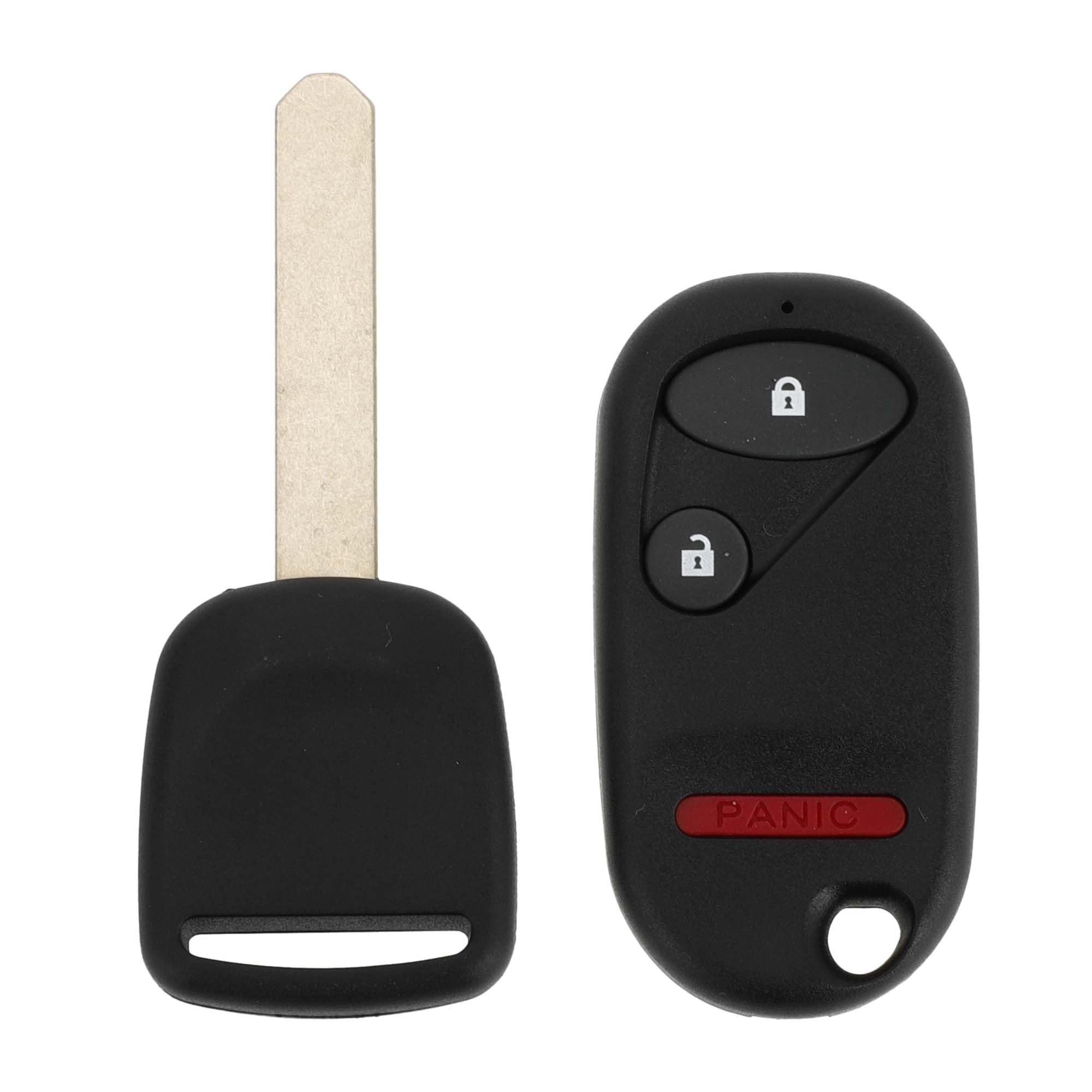 X AUTOHAUX 433MHz NHVWB1U523 Keyless Entry Remote Ignition Transponder Key Fob for Honda Pilot 2003-2004 for Honda Civic 2003-2005 13 Chip 3 Buttons