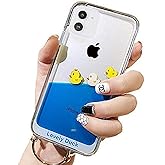UnnFiko Liquid Case Compatible with iPhone 16 Pro Max, 3D Cool Quicksand Flowing Floating Bling Glitter Sparkle Soft Case for Girls Women (Three Ducks, iPhone 16 Pro Max)