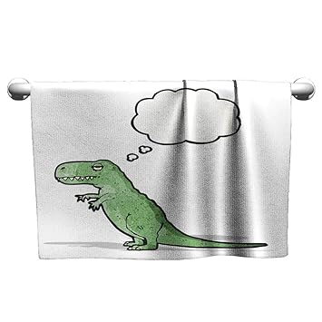 t rex hooded towel