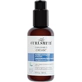 CURLSMITH CurlShield Heat Defense Cream (4.4 oz) | Multi-Benefit Heat Protection Cream with Hydration Boost, For Dry Styling, For All Curls, Coils &amp; Waves
