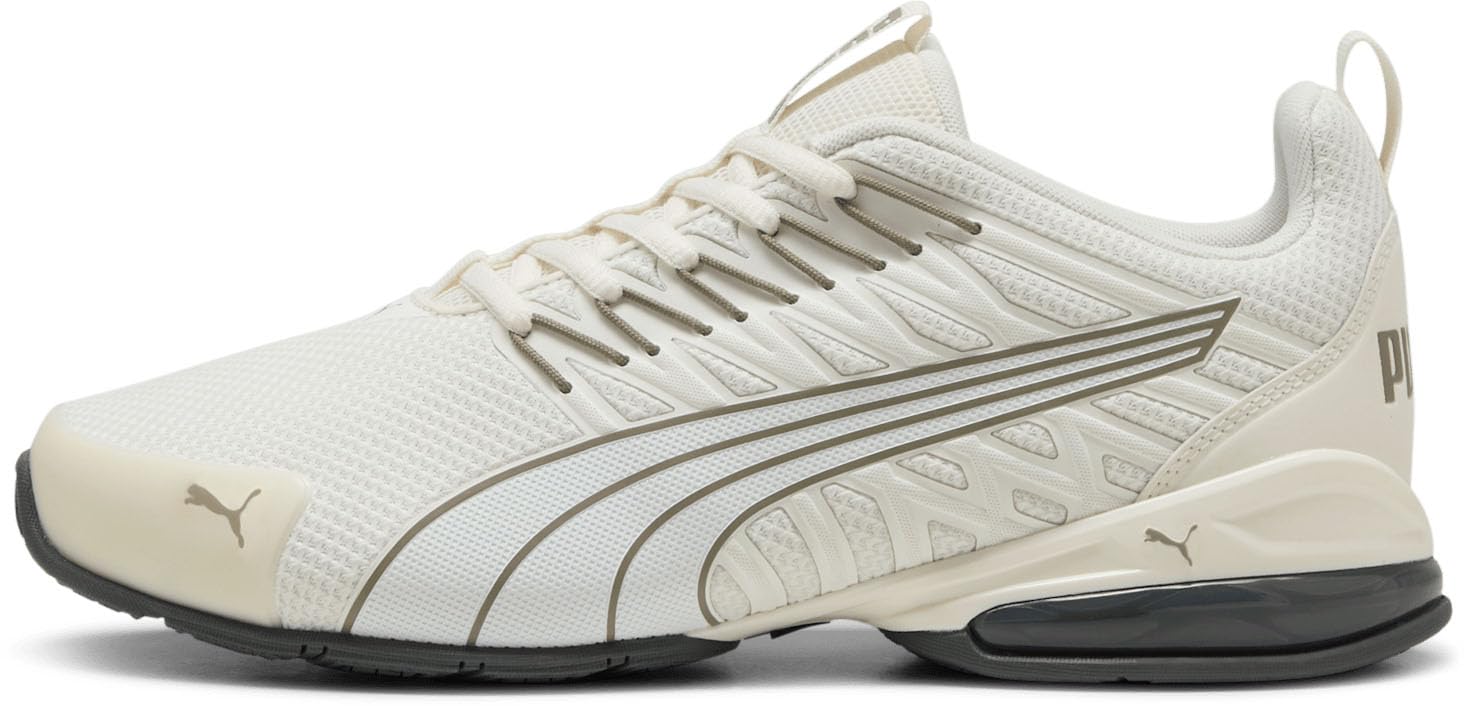 Puma - Mens Voltaic Evo Shoes, Color Warm White/Velvet Moss/White, Size: 7.5 M US Image