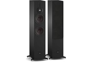 DALI SONIK 7 Slim Floorstanding Tower Hi-Fi Speakers – Dual 7″ Clarity Cone Woofers, 1.1" Hybrid Tweeter, SMC Magnet System, 