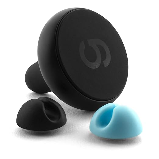 grooveclip Black Mag - Magnet Handyhalterung fürs Auto Lüftungsgitter - Super klein und elegant, trotzdem sicherer Halt - Hoc