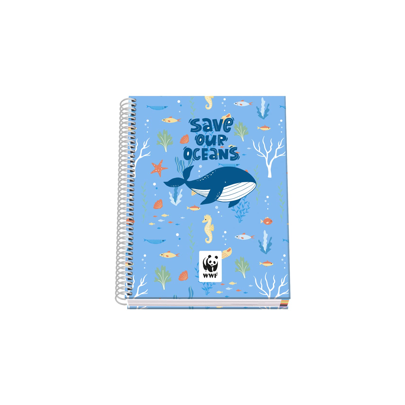 Dohe - A5 Notebook (Lined cover - interior 5 mm) - WWF - FSC Mix AEN-COC-000243 - Save Our Oceans