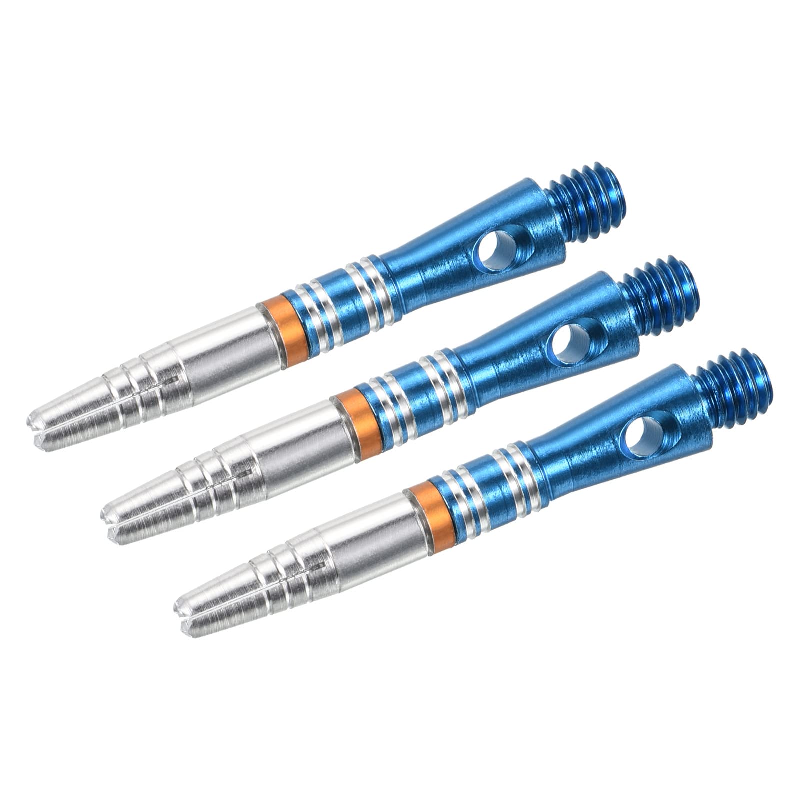 PATIKIL 35mm Dart Shafts, Medium 2BA Thread Aluminum Dart Stems Dart Accessories for Steel Tip - 3 Pack (Blue)