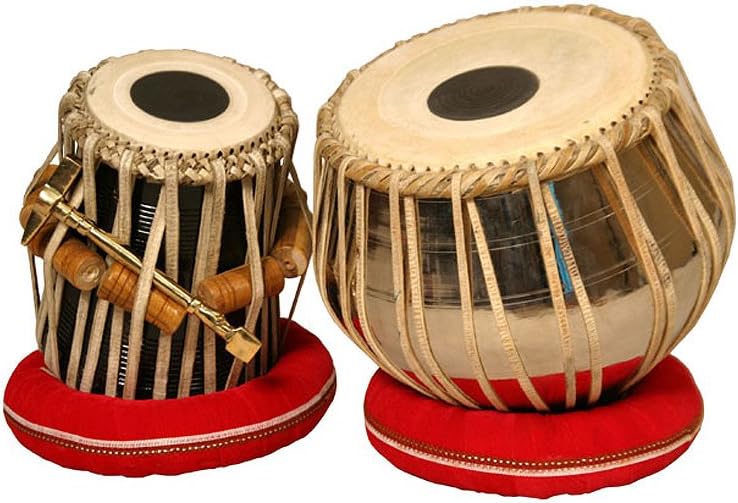 Shyamal Pro Tabla Set Heavy Nickel Plated Brass Bayan and 5.50" Dayan