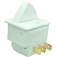 WR23X21444 WR23X21073 W11396033 Refrigerator Door Light Switch by DTAIR Replacement for Whirlpool GE Refrigerator AP6026776