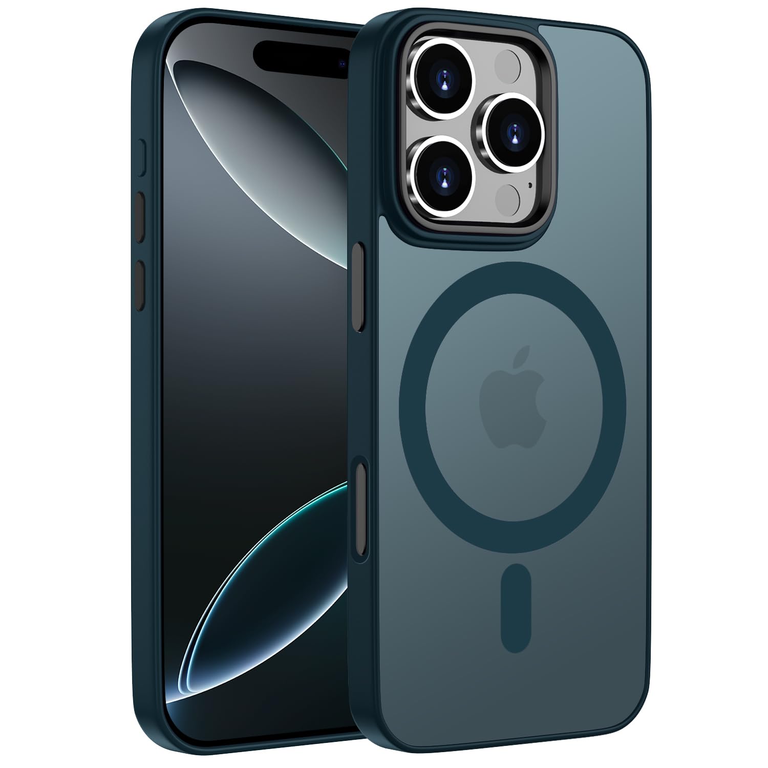 KPPIT for iPhone 16 Pro case Compatible with MagSafe 6.3 inch,Magnetic Case for iPhone 16 Pro Phone case Slim Translucent Matte Back Cover-Royal Blue