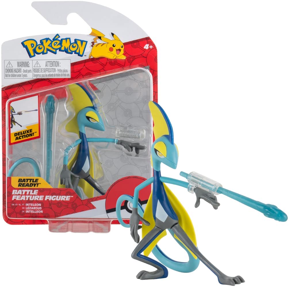 Pokemon Inteleon Intelleon Figure - 10-12 cm Pokémon Figures - Latest Wave 2022 - Officially Licensed Pokemon Toy