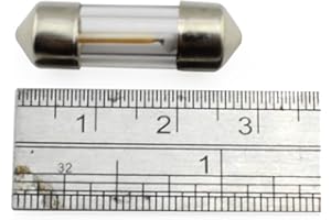 WEIXUAN DE3175 LED Bulb, 27mm 28mm LED Festoon Dome Bulb for Car Interior Reading Map Door License Plate Light 12V (27mm, White) 4PCS