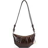 POAPRRD Suede Bags for Women Small Suede Purses Crescent Bag Crossbody Shoulder Bag Trendy Tote Handbags
