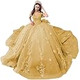 Mauuwy Sweetheart Ball Gown Quinceanera Dresses Bead Appliques Flower Long Prom Dress Party Gowns Vestidos De 15 Anos YMX173