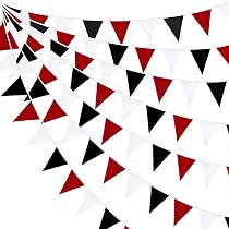 192Ft Guirlande Rouge à Pois Dégradé - Grande Décoration Fête Papier Soie Pour Anniversaire, Mariage Et Remise De Diplôme