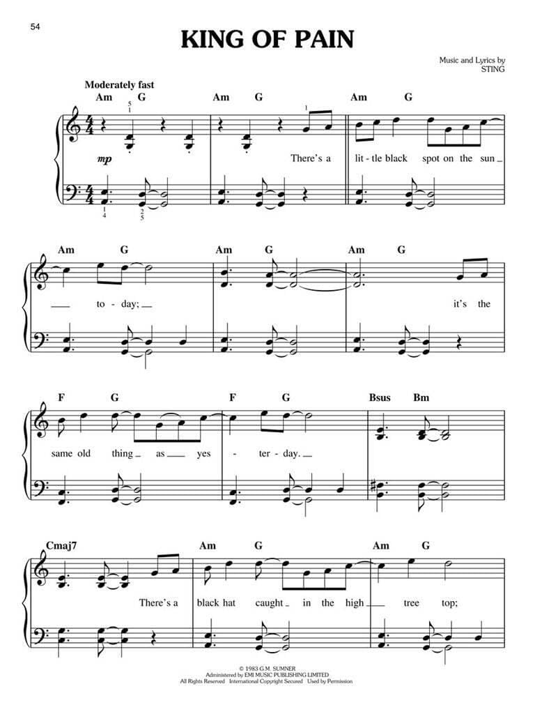 Sting - Easy Piano Collection.