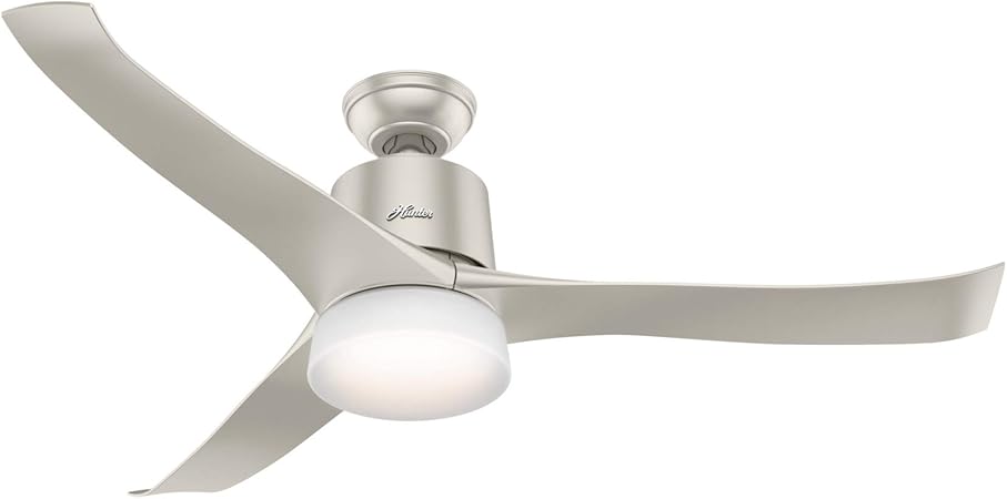 Hunter Indoor Wifi Ceiling Fan With Led Light And Remote Control