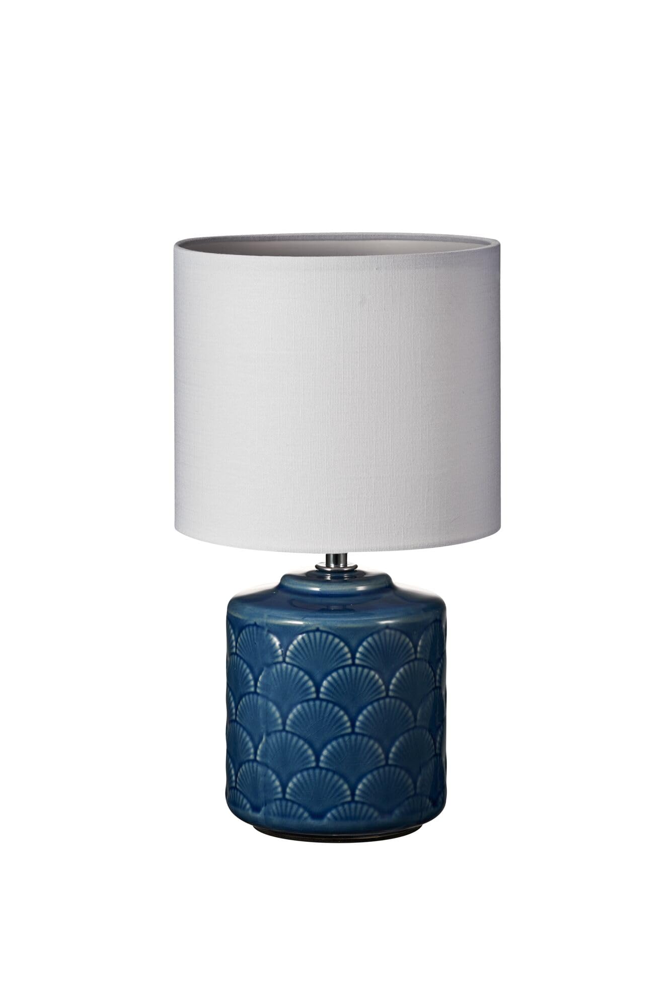 Pauleen 48021 Glowing Midnight Table luminaire max. 20W for E14 Lamps Bedside Table luminaire Blue White 230V Ceramic/Fabric Without lamp