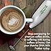 MatchaDNA Milk Frother - Handheld Battery Operated Electric Foam Maker For Bulletproof Coffee, Lattes, Cappuccino, Hot Chocolate, Sleek Drink Mixer (1 x Wavy)