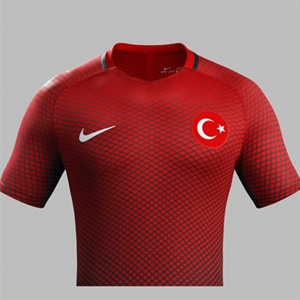 Amazon.com : Turkey National Team Soccer Jersey Nike 5 different sizes LICENSED (2016 DESIGN 