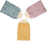 Omenluck 2Pcs Shower Gloves Rubbing Towel Back Brush Scrubber Bathing Sponges view 2